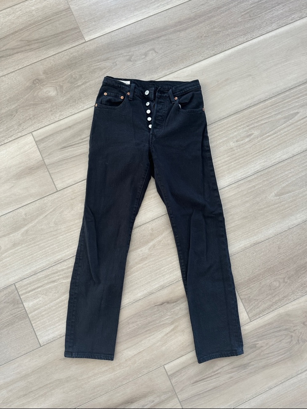 Levis 501 High-Rise Black Women's Jeans